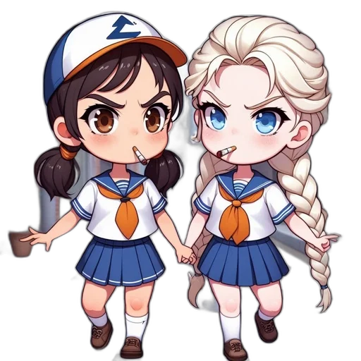 staff, anime, cartoon, pixel art transparent PNG cut-out