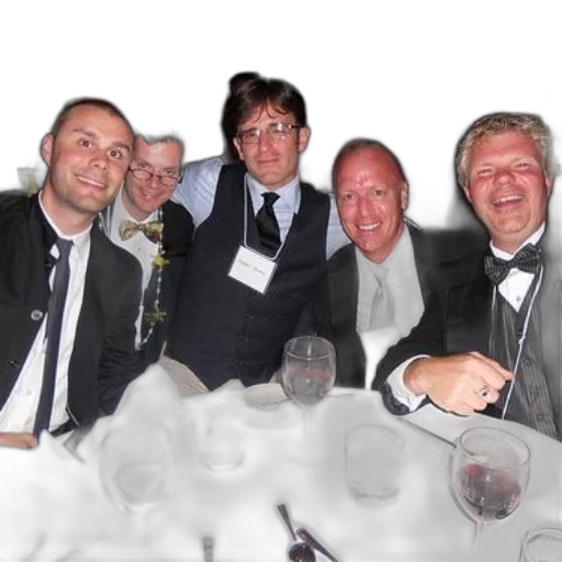 staff, group, men, formal transparent PNG cut-out
