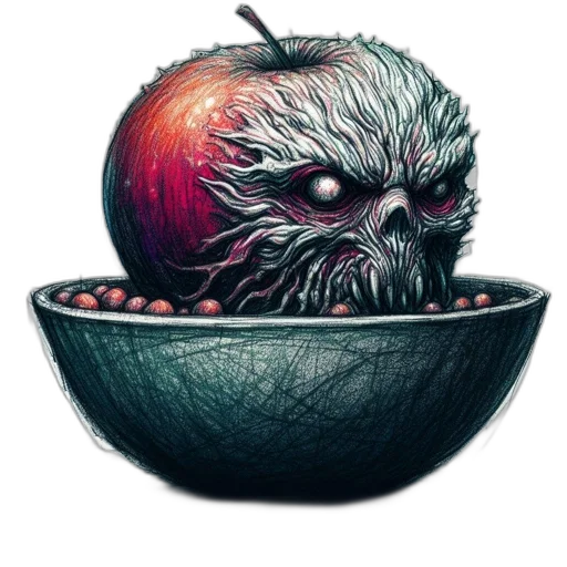 food, creature, mask, crown transparent PNG cut-out