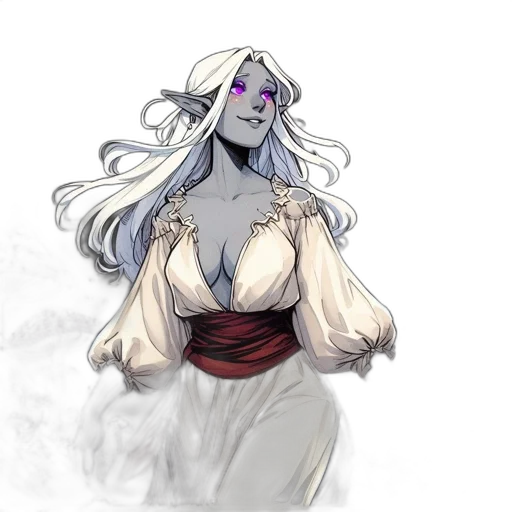 dress, staff, mask, concept art transparent PNG cut-out