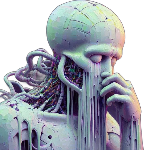 robot, creature, mask, face transparent PNG cut-out