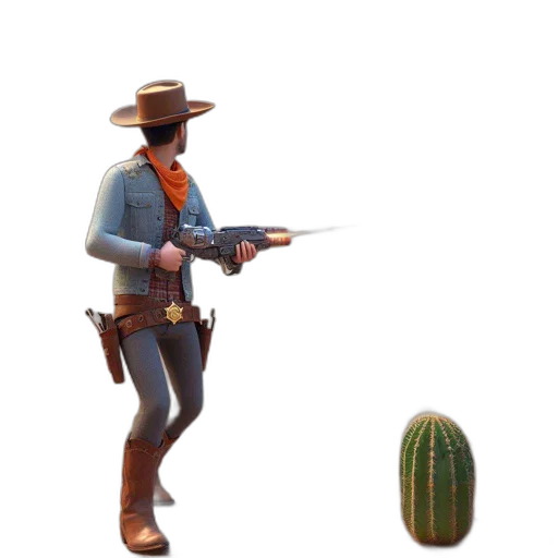 weapon, hat, jacket, staff transparent PNG cut-out