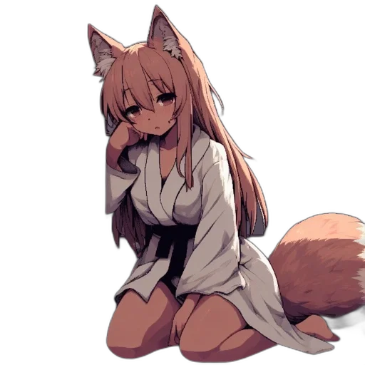 dress, animal, creature, staff transparent PNG cut-out