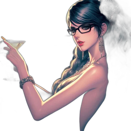 jewelry, staff, dress, fantasy art transparent PNG cut-out