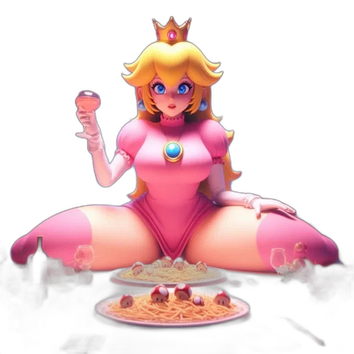 crown, food, concept art, 3d render transparent PNG cut-out