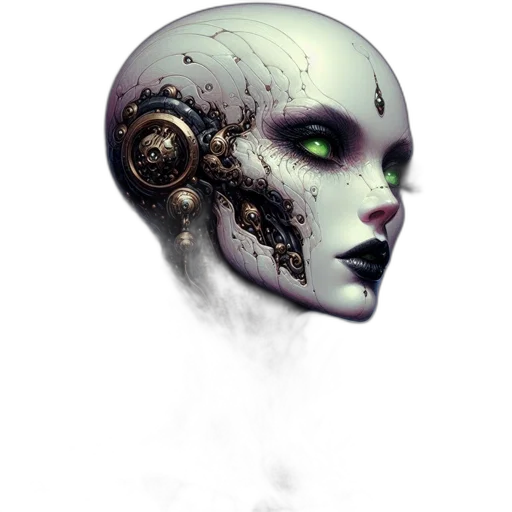 robot, mask, face, creature transparent PNG cut-out