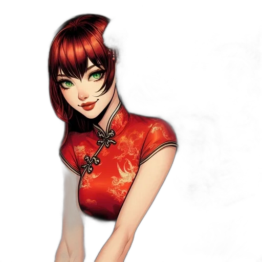dress, staff, jewelry, fantasy art transparent PNG cut-out