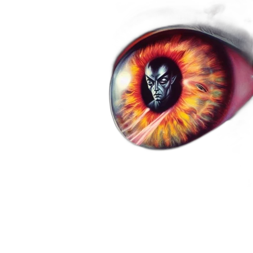 mask, face, creature, comic book art transparent PNG cut-out