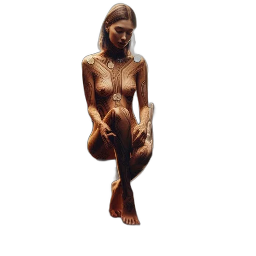 jewelry, dress, creature, concept art transparent PNG cut-out