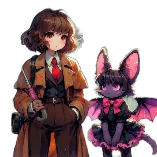 staff, creature, jacket, animal transparent PNG cut-out