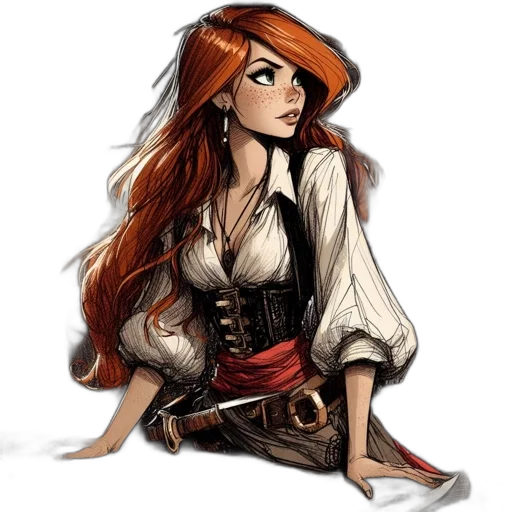 dress, fantasy art, comic book art, concept art transparent PNG cut-out