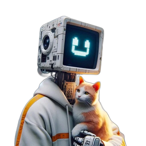 robot, animal, staff, jacket transparent PNG cut-out
