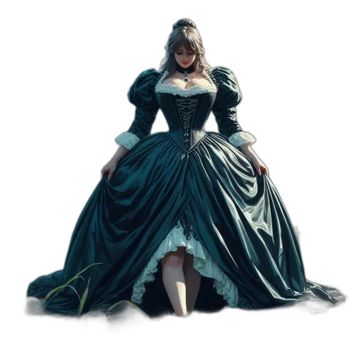 dress, crown, face, concept art transparent PNG cut-out