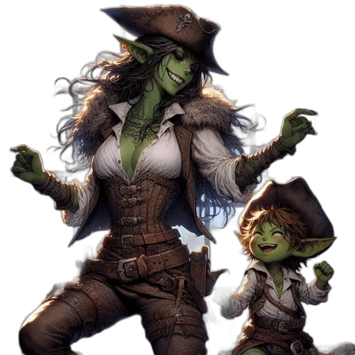 concept art, fantasy art, comic book art, pixel art transparent PNG cut-out