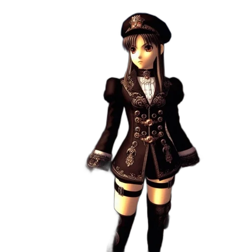 staff, dress, jacket, hat transparent PNG cut-out