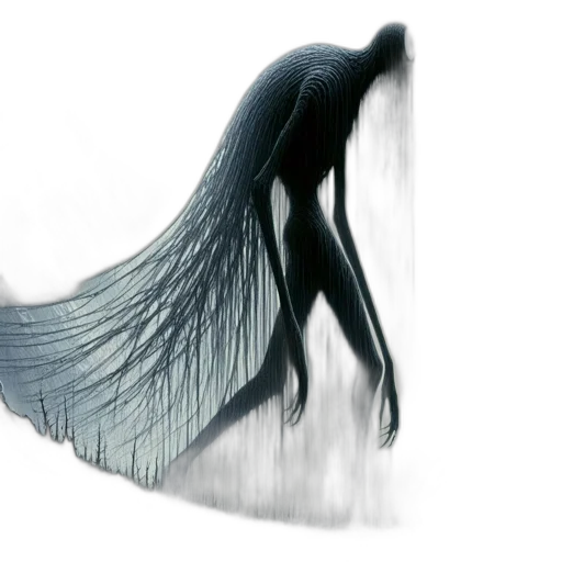 hair, creature, dragon, dress transparent PNG cut-out