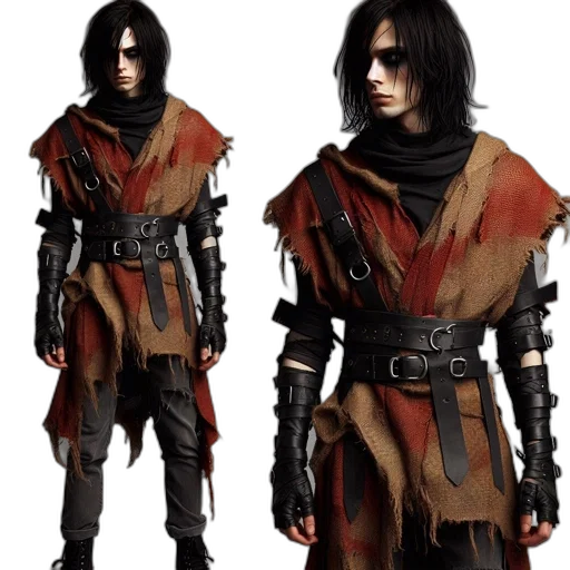 jacket, concept art, fantasy art, cyberpunk transparent PNG cut-out