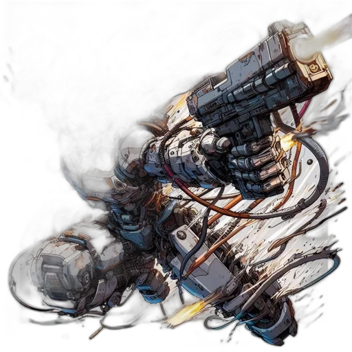 weapon, robot, sword, concept art transparent PNG cut-out
