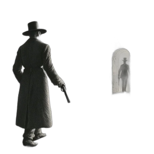 hat, staff, jacket, weapon transparent PNG cut-out