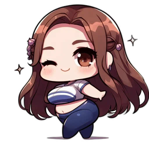 staff, anime, cartoon, pixel art transparent PNG cut-out