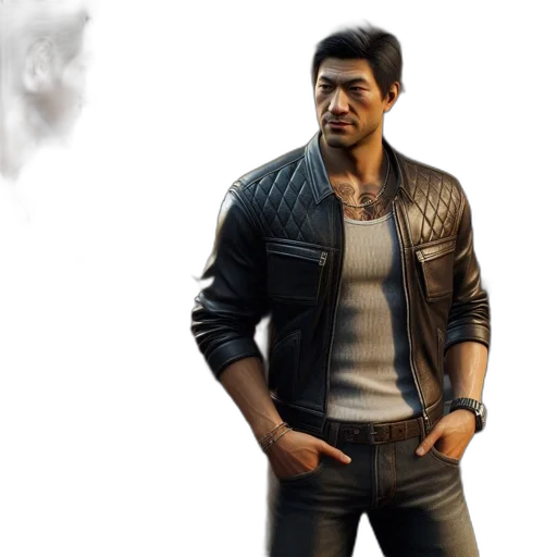 jacket, concept art, 3d render, photorealistic transparent PNG cut-out