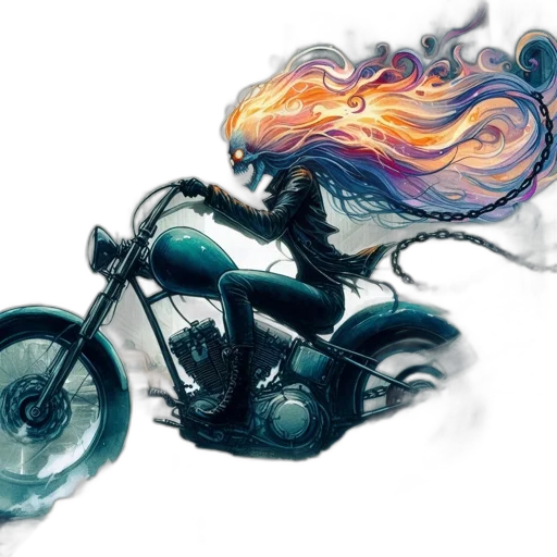 hair, concept art, fantasy art, comic book art transparent PNG cut-out