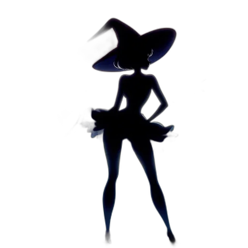 dress, staff, hat, robot transparent PNG cut-out