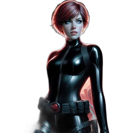 comic book art, concept art, cyberpunk, fantasy art transparent PNG cut-out