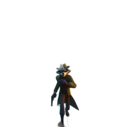 staff, weapon, jacket, hat transparent PNG cut-out