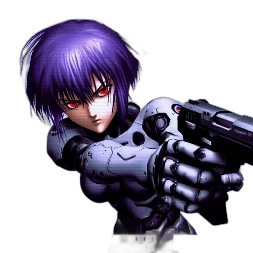 weapon, robot, cyberpunk, anime transparent PNG cut-out