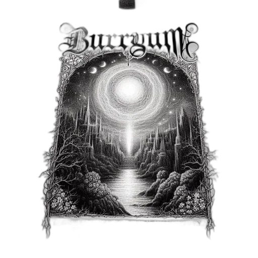 fantasy art, concept art, t-shirt, intricate transparent PNG cut-out