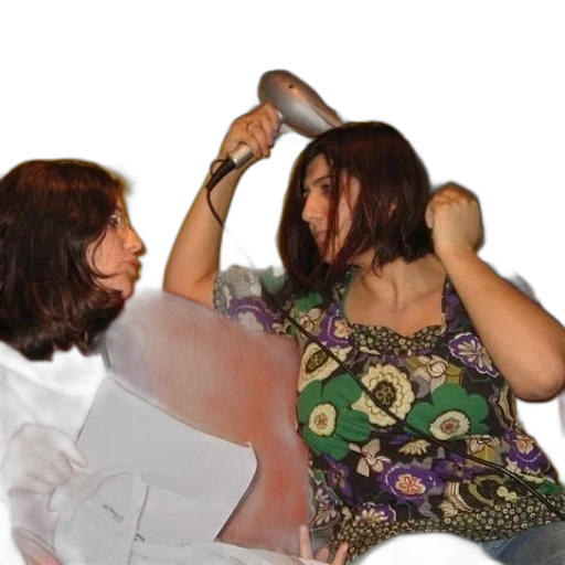 staff, hair, bottle, mask transparent PNG cut-out