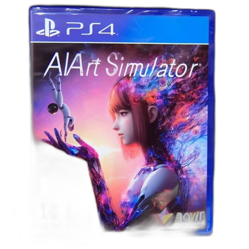 concept art, cyberpunk, 3d render, playstation transparent PNG cut-out