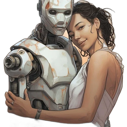 robot, weapon, concept art, comic book art transparent PNG cut-out