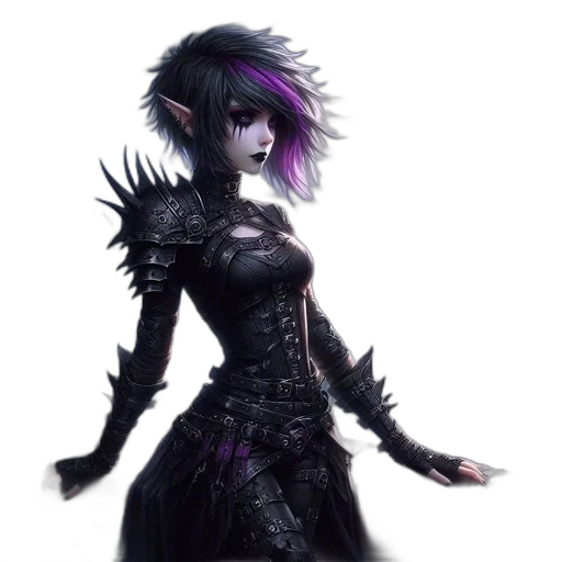 fantasy art, concept art, pixel art, cyberpunk transparent PNG cut-out