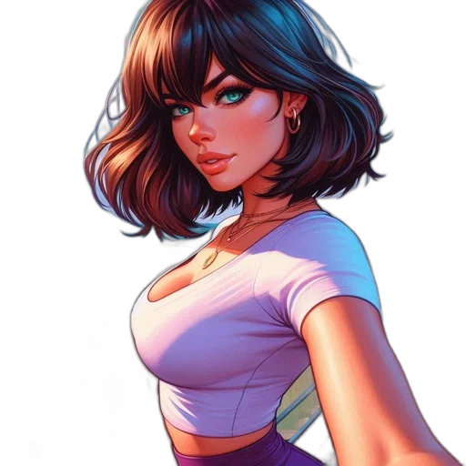dress, comic book art, concept art, fantasy art transparent PNG cut-out
