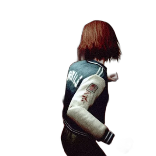 robot, jacket, hair, staff transparent PNG cut-out