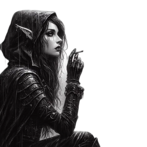 fantasy art, concept art, pencil sketch, comic book art transparent PNG cut-out