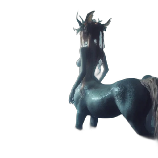 creature, crown, hair, dragon transparent PNG cut-out