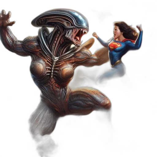 creature, concept art, comic book art, fantasy art transparent PNG cut-out