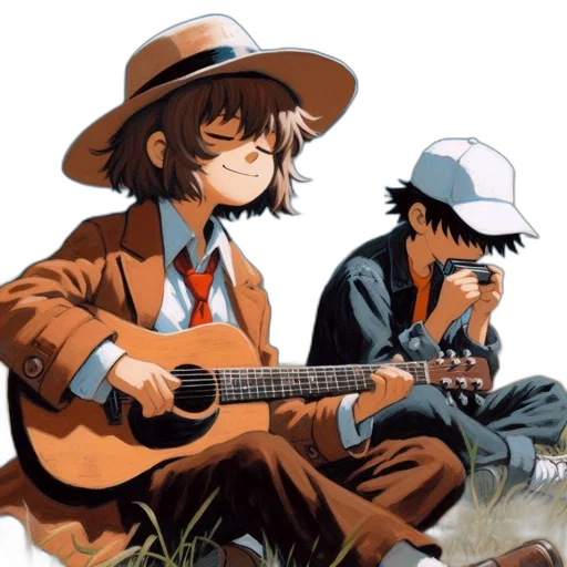 hat, concept art, anime, cartoon transparent PNG cut-out