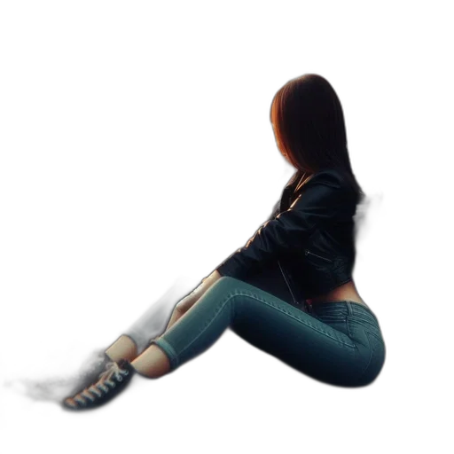 shoes, jacket, hair, robot transparent PNG cut-out