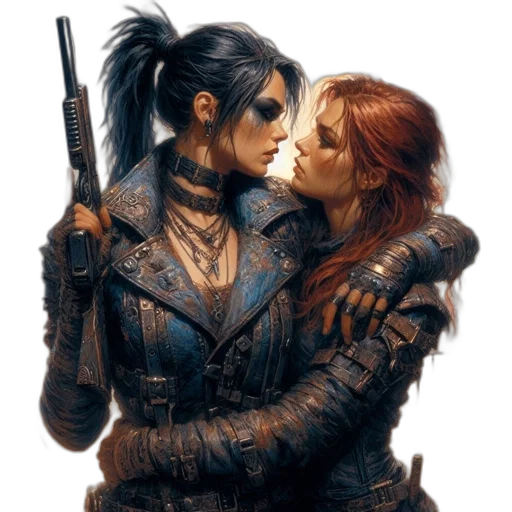 concept art, fantasy art, comic book art, photorealistic transparent PNG cut-out