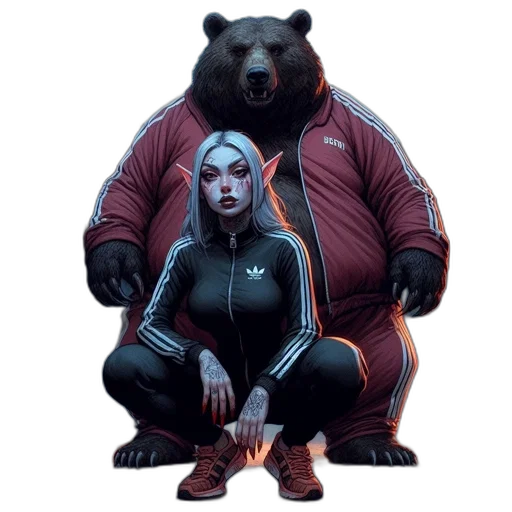 jacket, creature, concept art, comic book art transparent PNG cut-out
