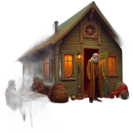 concept art, fantasy art, pixel art, 3d render transparent PNG cut-out