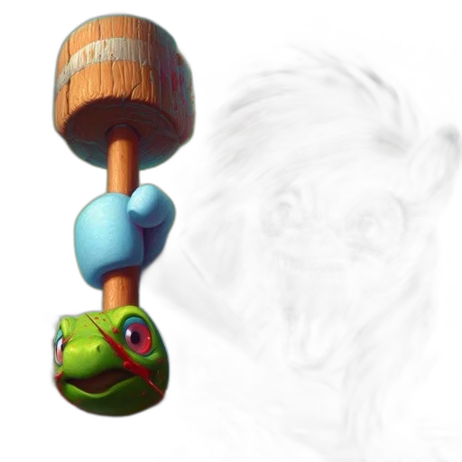 staff, creature, mask, weapon transparent PNG cut-out