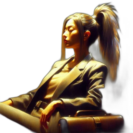 staff, jacket, jewelry, face transparent PNG cut-out