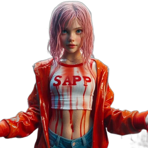 jacket, cyberpunk, concept art, comic book art transparent PNG cut-out
