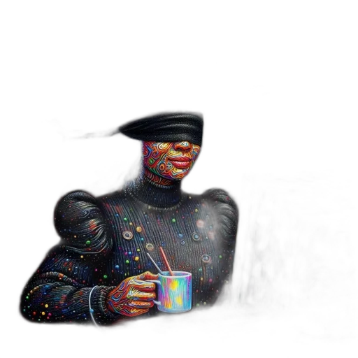 robot, staff, hat, face transparent PNG cut-out