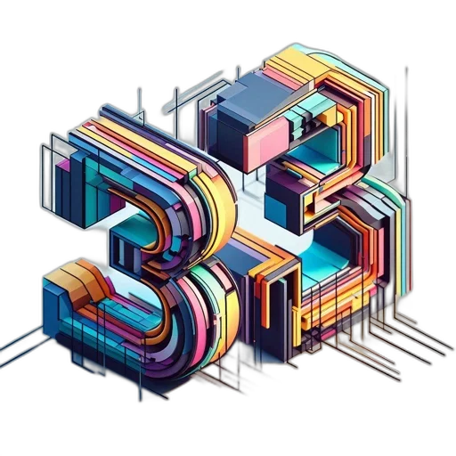 building, 3d render, pixel art, concept art transparent PNG cut-out
